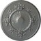 Ekena Millwork Flower Ceiling Medallion (Fits Canopies up to 3 7/8"), Hand-Painted Silver, 27"OD x 1 1/8"P CM27FLSLS - alternate 1